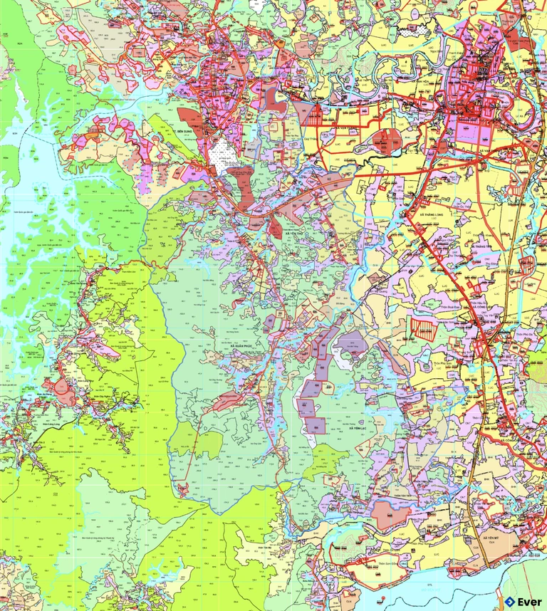 Bản đồ quy hoạch xã Yên Thọ