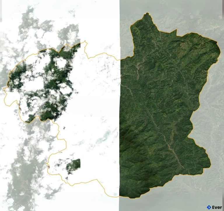 Bản đồ vệ tinh huyện Ba Bể