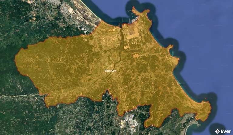 Bản đồ vệ tinh huyện Bình Sơn