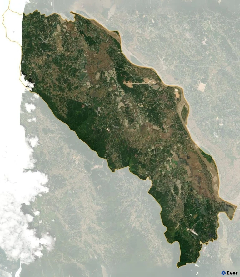 Bản đồ vệ tinh Huyện Cẩm Khê