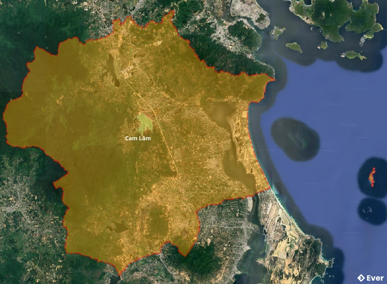 Bản đồ vệ tinh huyện Cam Lâm