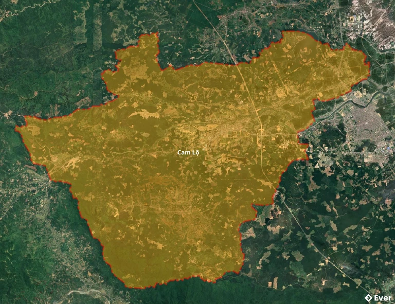 Bản đồ vệ tinh huyện Cam Lộ
