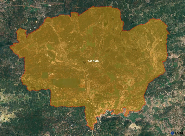 Bản đồ vệ tinh huyện Cư Kuin