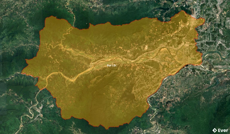 Bản đồ vệ tinh huyện Đại Lộc