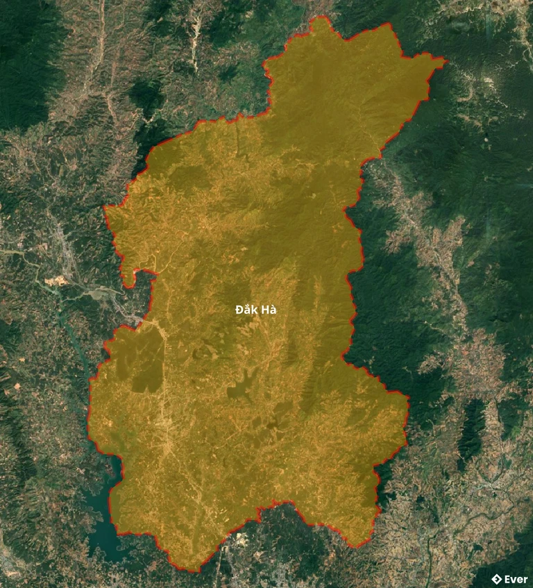 Bản đồ vệ tinh huyện Đăk Hà