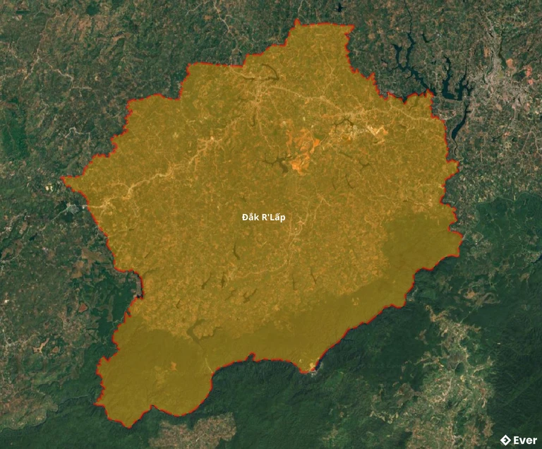 Bản đồ vệ tinh huyện Đắk R'lấp