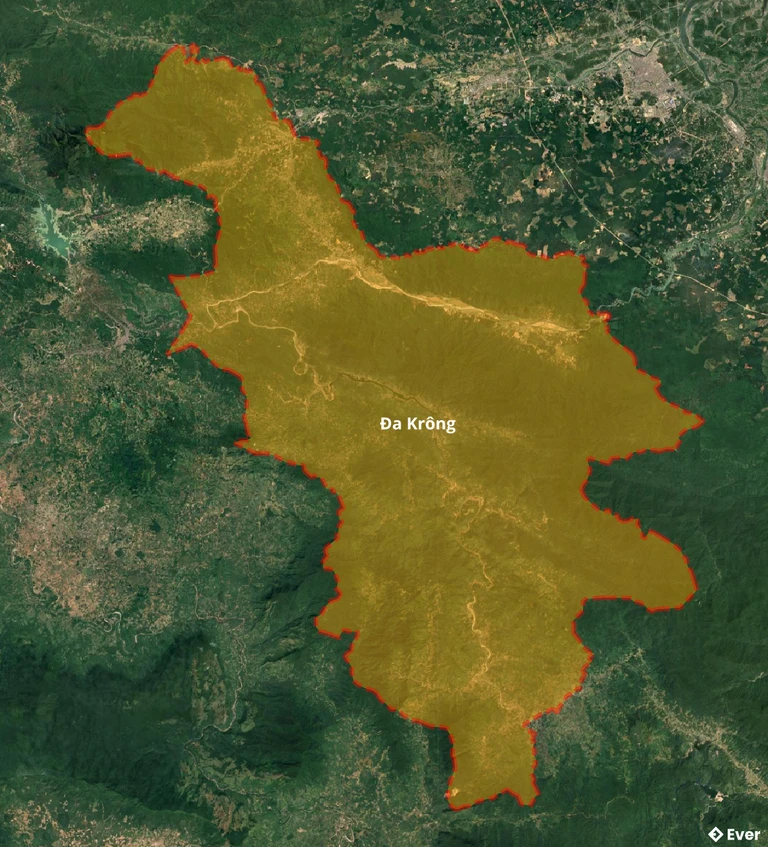 Bản đồ vệ tinh huyện Đakrông