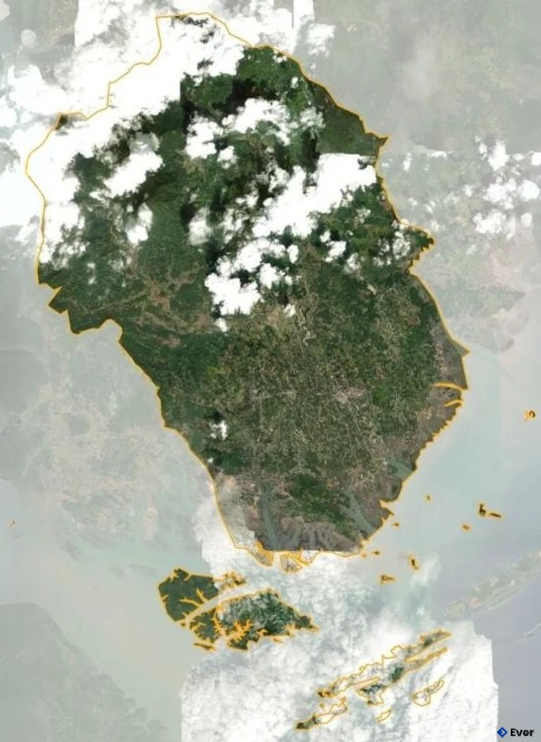 Bản đồ vệ tinh Huyện Đầm Hà