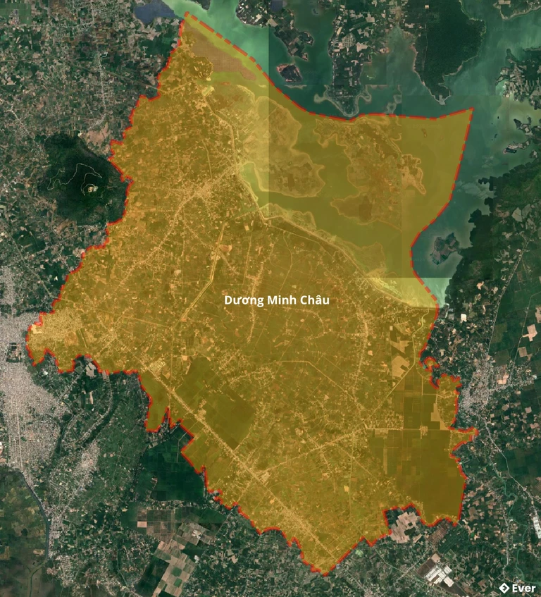 Bản đồ vệ tinh huyện Dương Minh Châu
