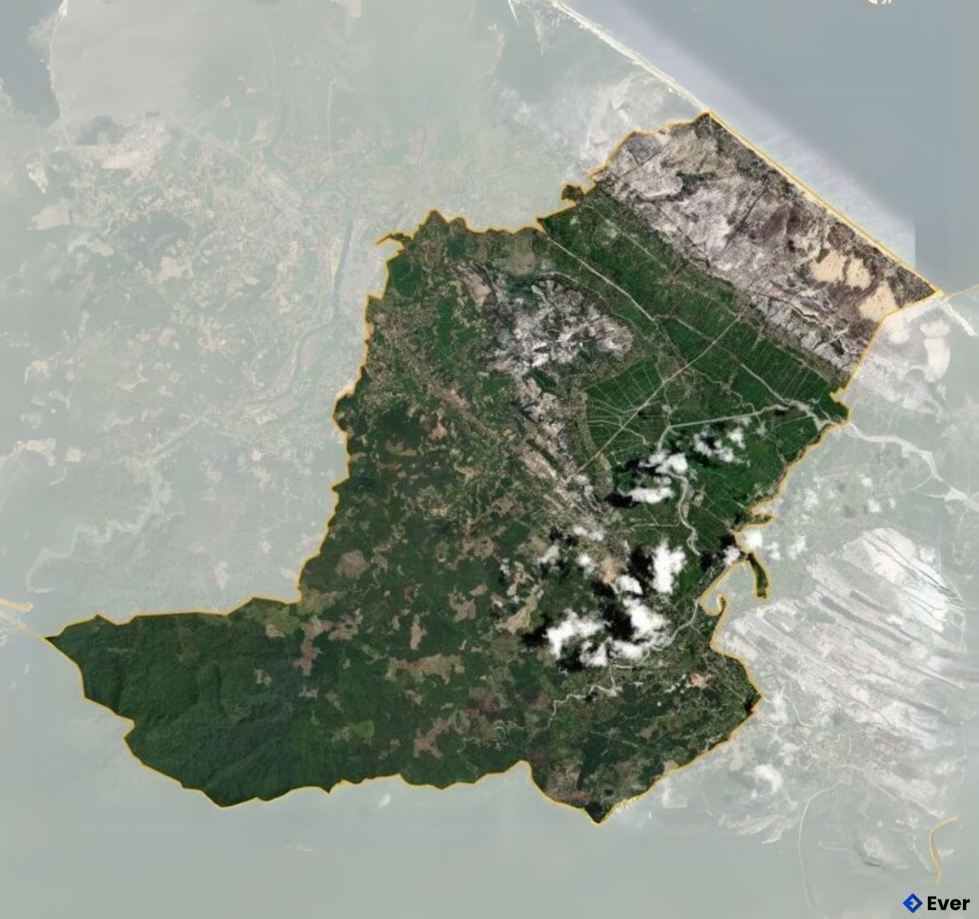 Bản đồ vệ tinh huyện Hải Lăng