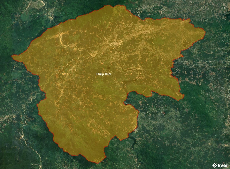 Bản đồ vệ tinh huyện Hiệp Đức