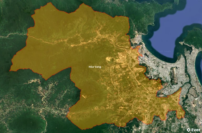 Bản đồ vệ tinh huyện Hòa Vang