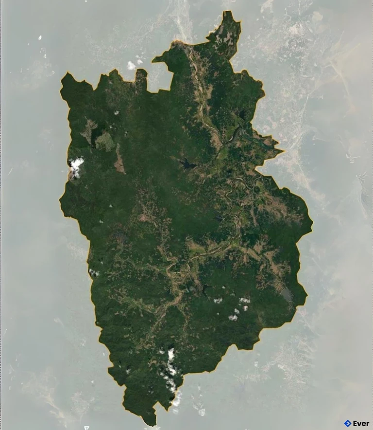 Bản đồ vệ tinh Huyện Hoài Ân