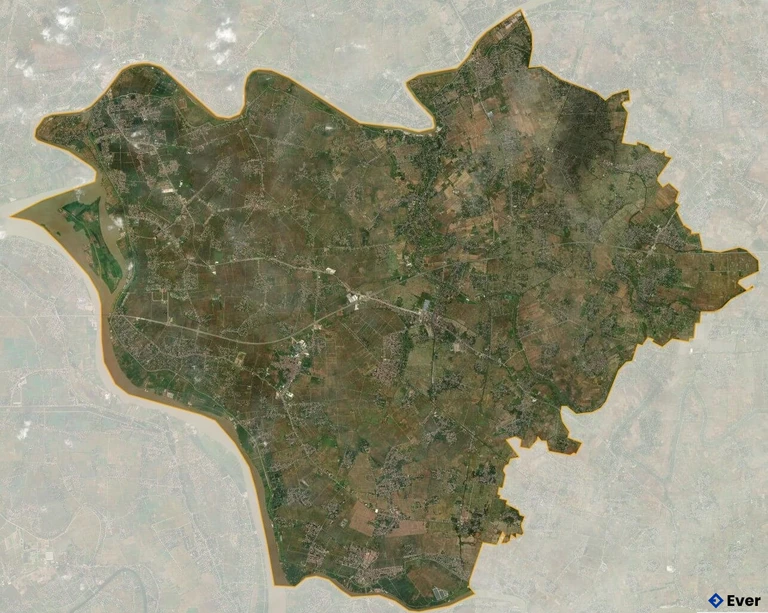 Bản đồ vệ tinh Huyện Hưng Hà