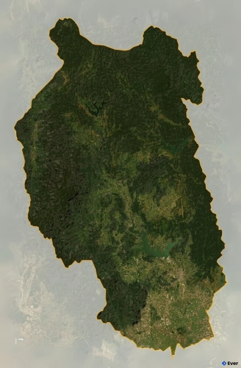 Bản đồ vệ tinh Huyện Kbang
