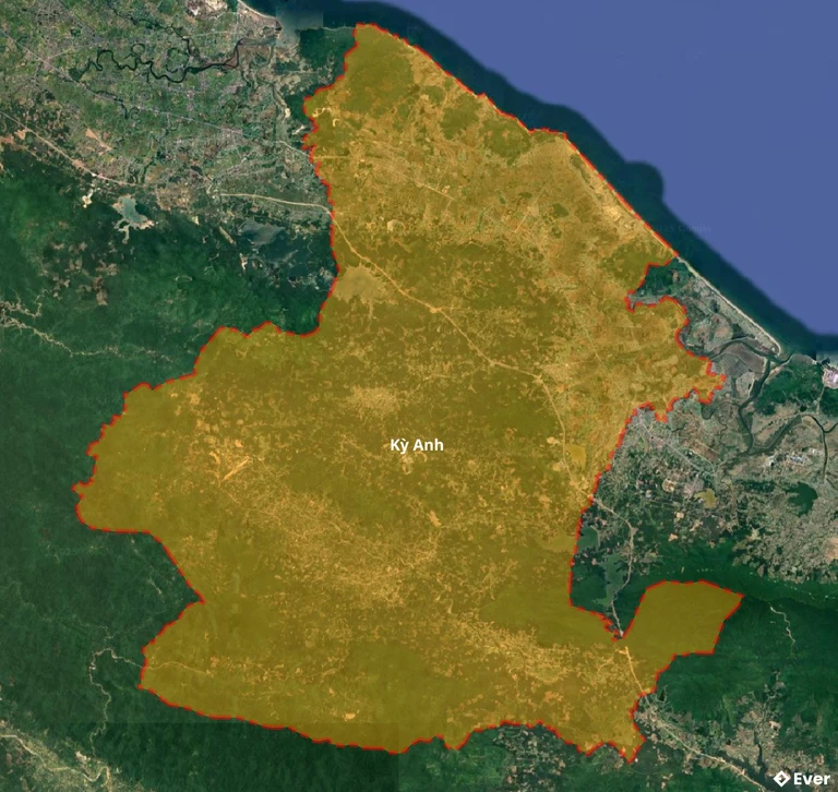 Bản đồ vệ tinh huyện Kỳ Anh