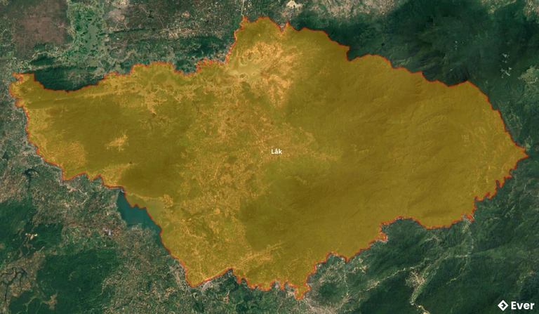 Bản đồ vệ tinh huyện Lắk