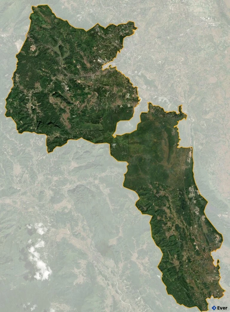 Bản đồ vệ tinh Huyện Lương Sơn
