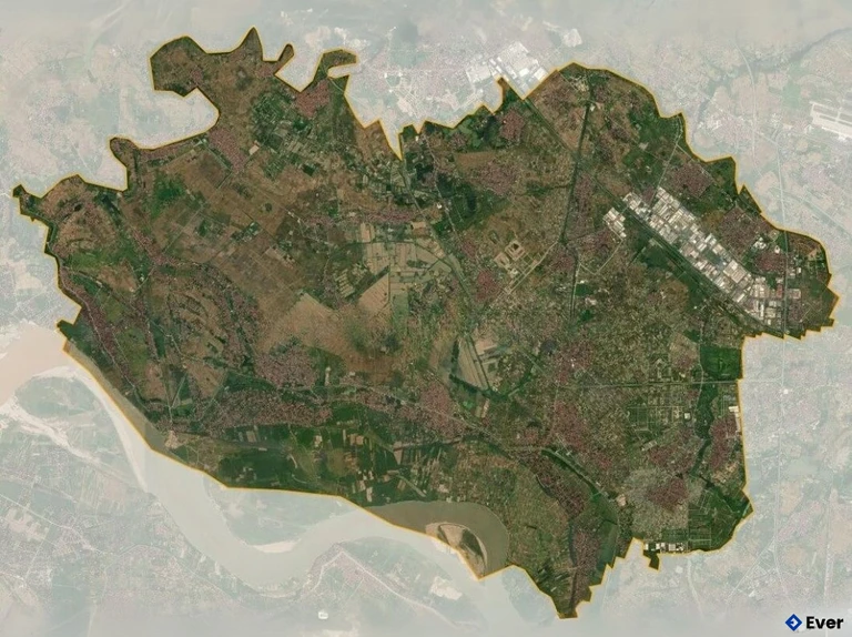Bản đồ vệ tinh Huyện Mê Linh