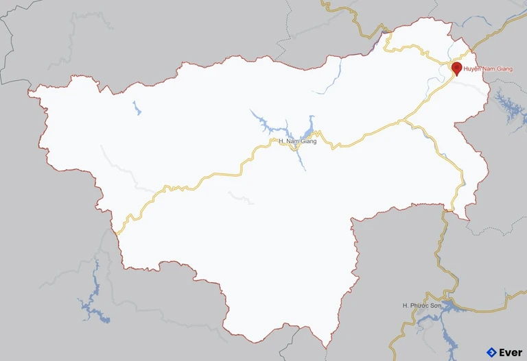 Bản đồ vệ tinh Huyện Nam Giang