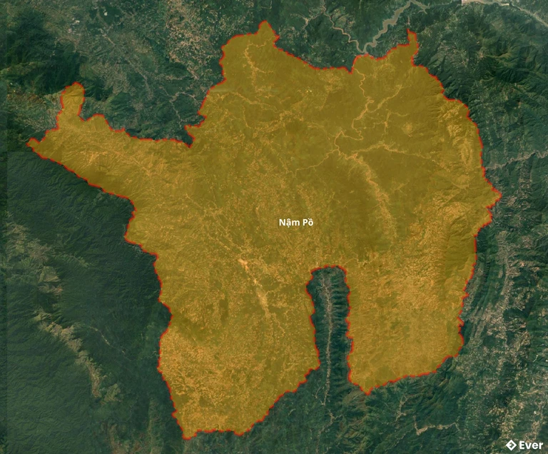 Bản đồ vệ tinh huyện Nậm Pồ