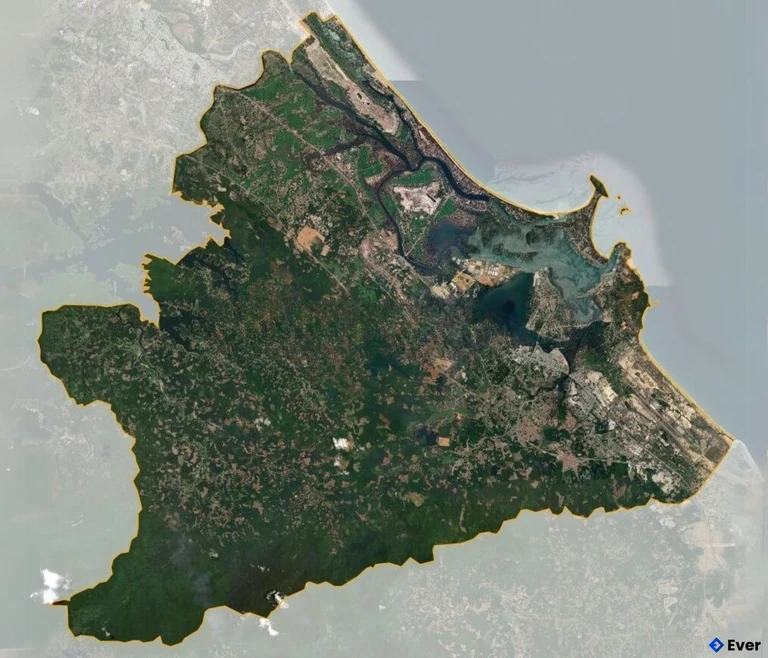 Bản đồ vệ tinh Huyện Núi Thành