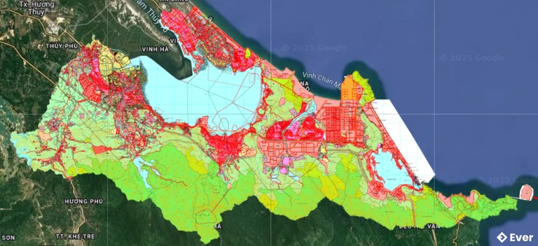 Bản đồ vệ tinh Huyện Phú Lộc