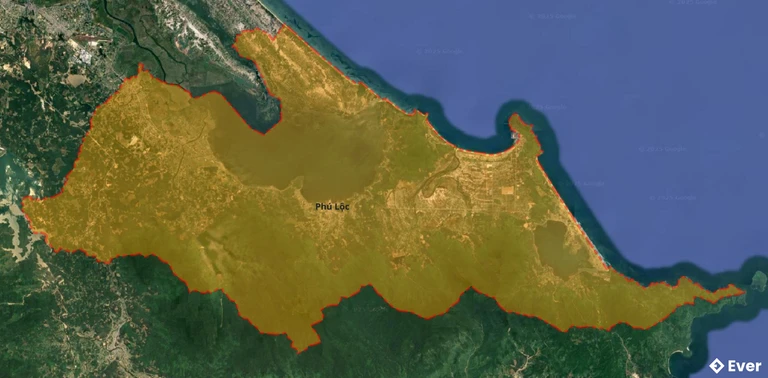 Bản đồ vệ tinh huyện Phú Lộc