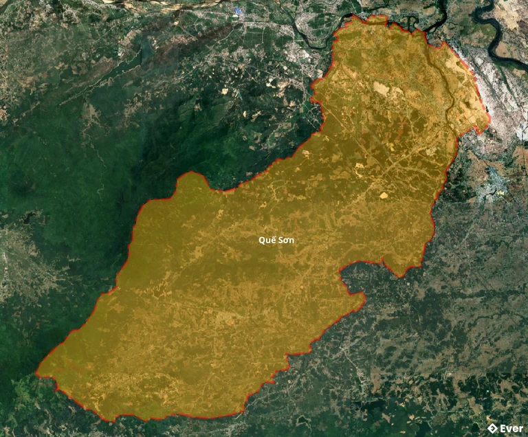 Bản đồ vệ tinh huyện Quế Sơn