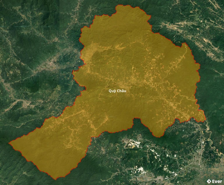 Bản đồ vệ tinh huyện Quỳ Châu