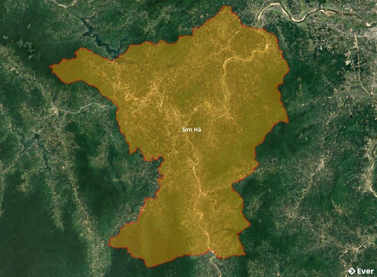 Bản đồ vệ tinh huyện Sơn Hà