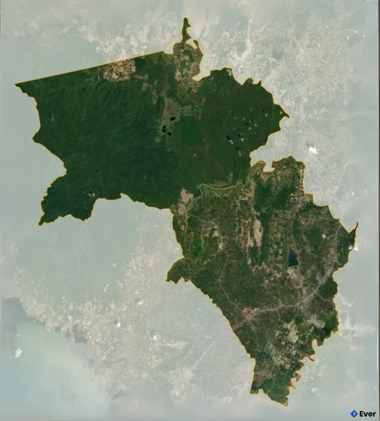 Bản đồ vệ tinh Huyện Tân Phú