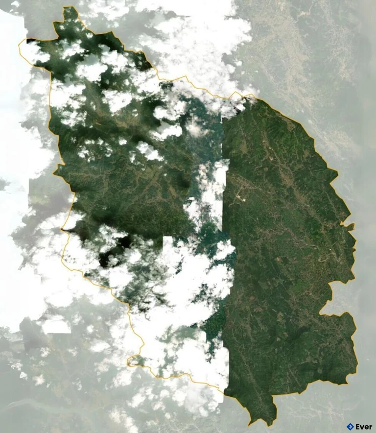 Bản đồ vệ tinh huyện Tân Sơn