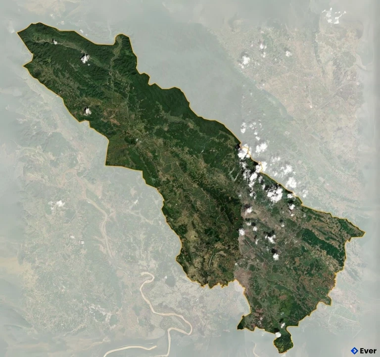 Bản đồ vệ tinh Huyện Thạch Thành