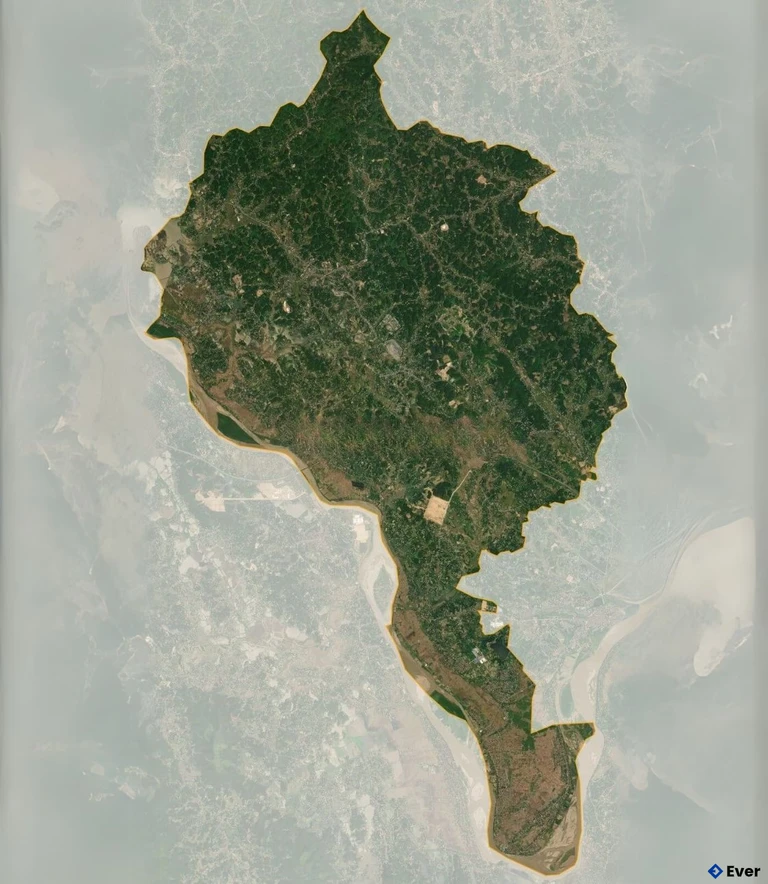 Bản đồ vệ tinh Huyện Thanh Ba