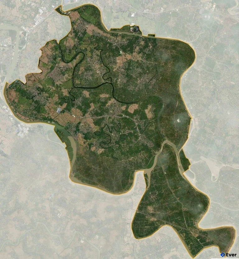 Bản đồ vệ tinh Huyện Thanh Hà