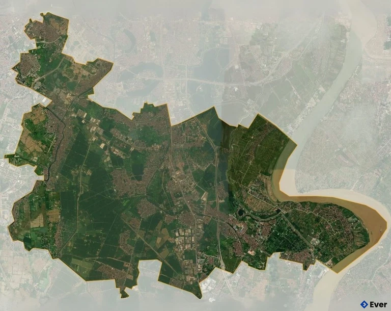 Bản đồ vệ tinh Huyện Thanh Trì