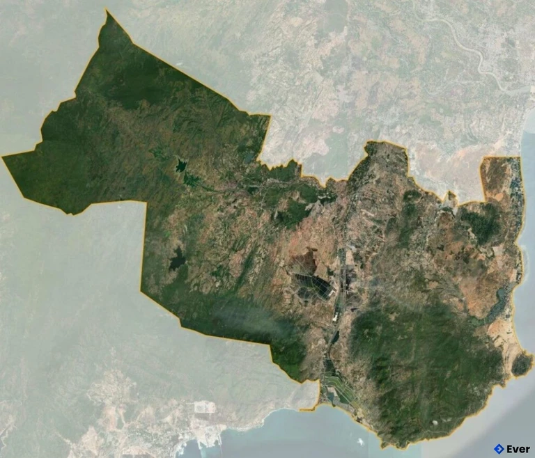 Bản đồ vệ tinh Huyện Thuận Nam