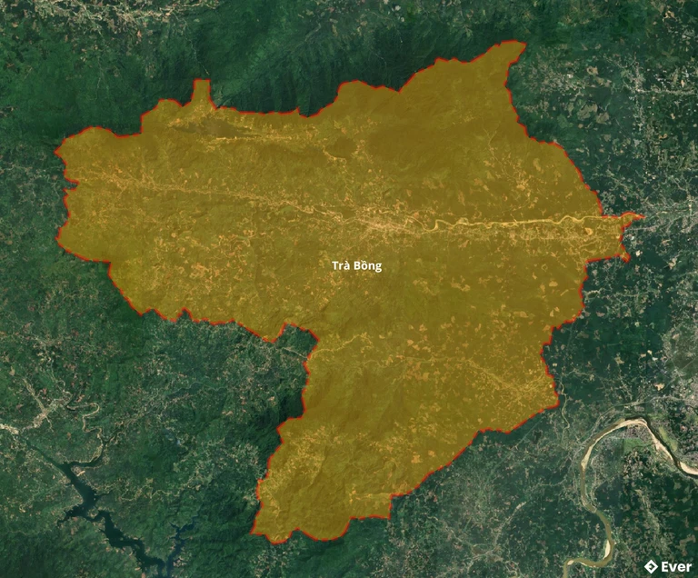 Bản đồ vệ tinh huyện Trà Bồng