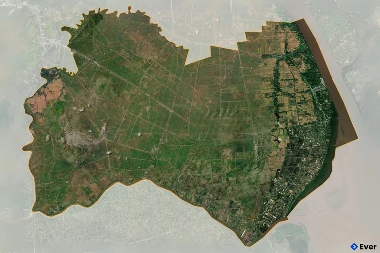 Bản đồ vệ tinh Huyện Trần Đề