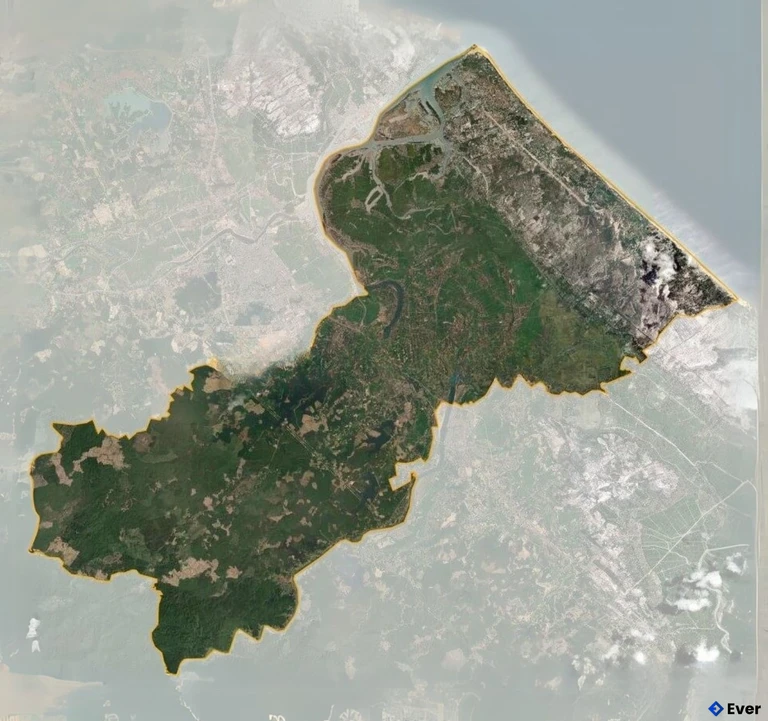 Bản đồ vệ tinh huyện Triệu Phong