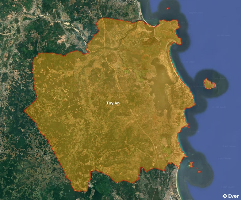 Bản đồ vệ tinh huyện Tuy An