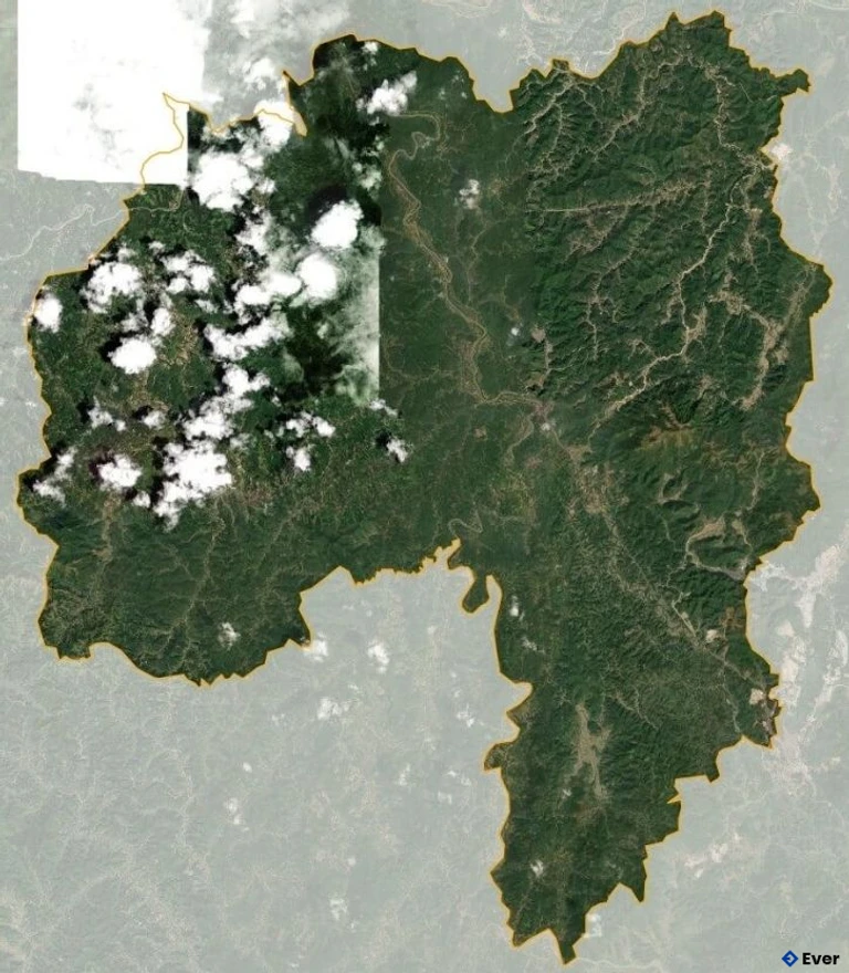 Bản đồ vệ tinh huyện Văn Lãng