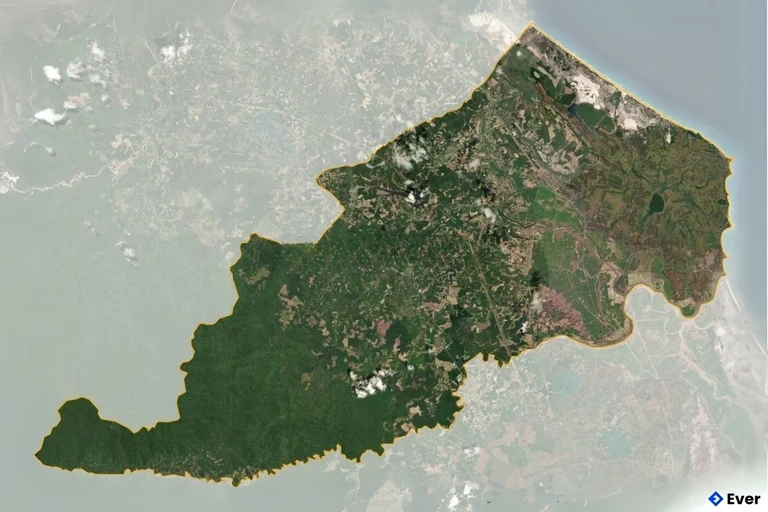 Bản đồ vệ tinh Huyện Vĩnh Linh
