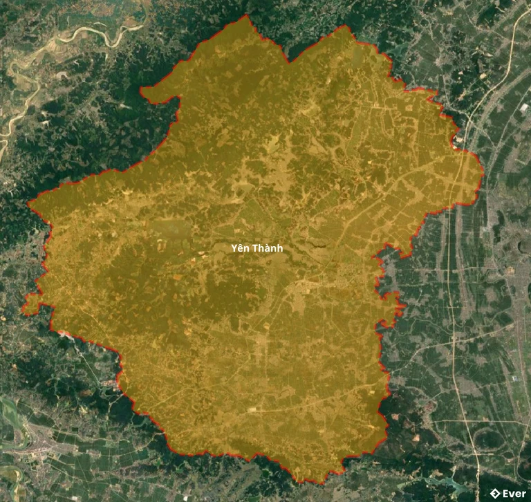 Bản đồ vệ tinh huyện Yên Thành
