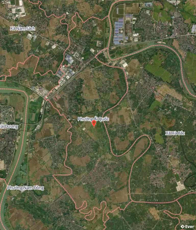 Bản đồ vệ tinh phường Ái Quốc, Hải Phòng sau sáp nhập