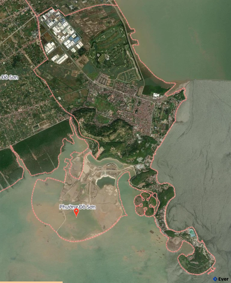 Bản đồ vệ tinh phường Đồ Sơn sau sáp nhập