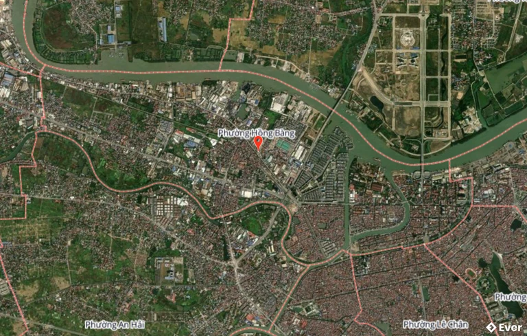Bản đồ vệ tinh phường Hồng Bàng sau sáp nhập