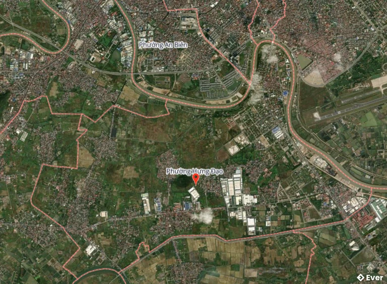 Bản đồ vệ tinh phường Hưng Đạo sau sáp nhập