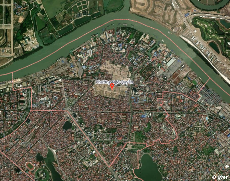 Bản đồ vệ tinh phường Ngô Quyền sau sáp nhập